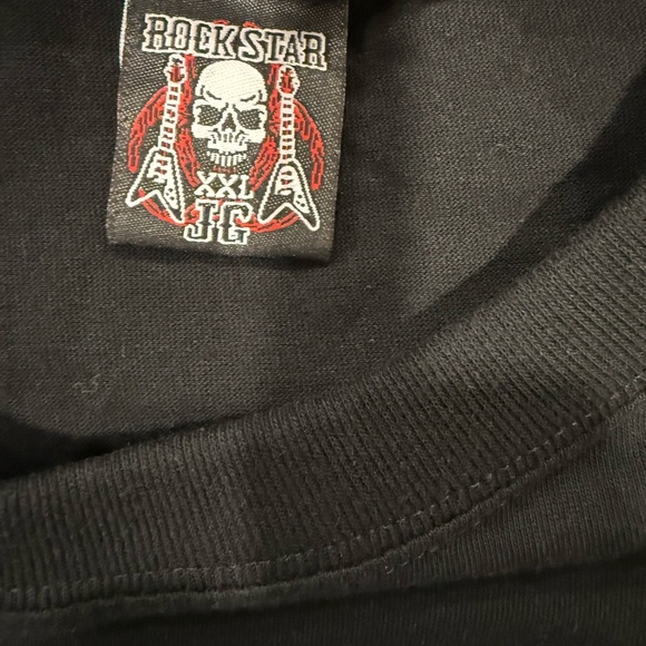 ROCK STAR Black Graphic T-Shirt with Anime Design SZ XXL - Picture 4 of 6